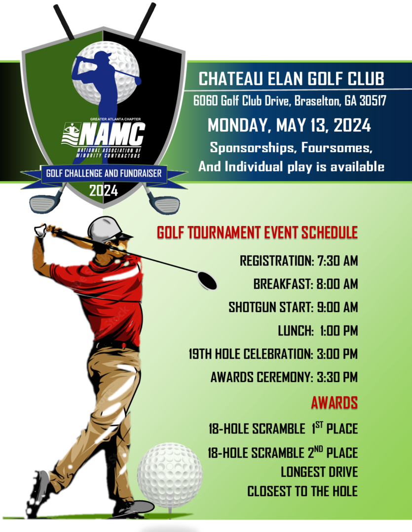 5-13-24 Golf Tournament Schedule flyer