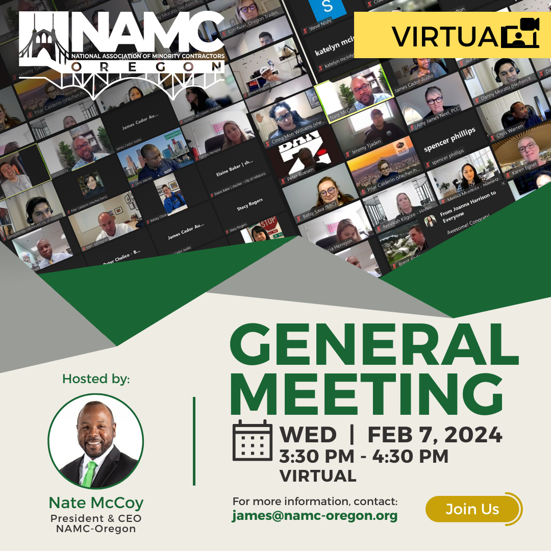 NAMC Oregon General Meeting