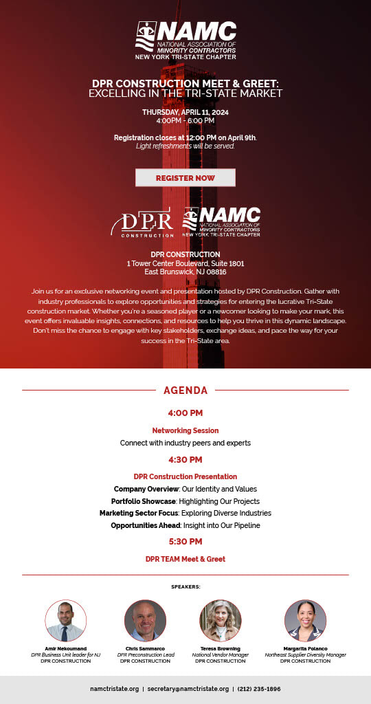 NAMC NY Tri-State DPR Meet & Greet