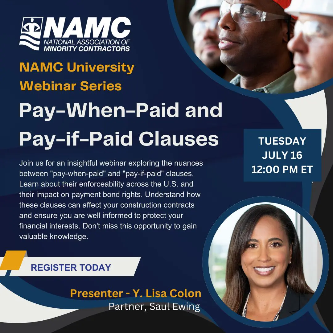 PAY WHEN PAID PAY IF PAID WEBINAR