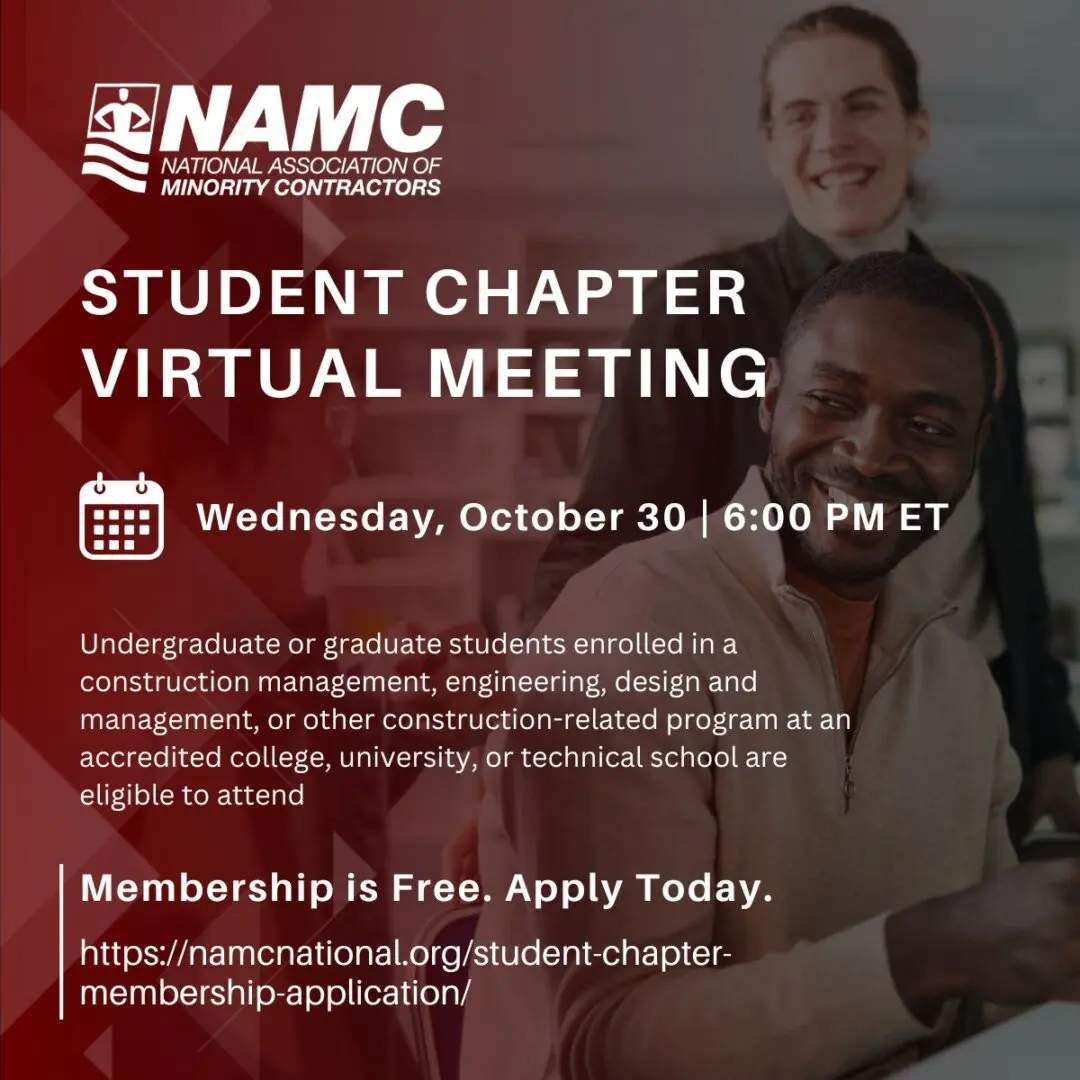 NAMC Student Chapter Virtual Meeting Poster